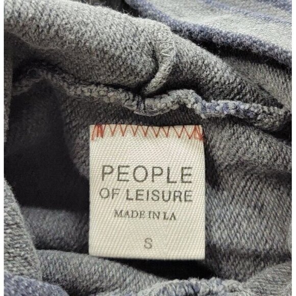 People Of Leisure Stripe Drawstring Long Sleeve Hoodie Size S - Picture 9 of 12